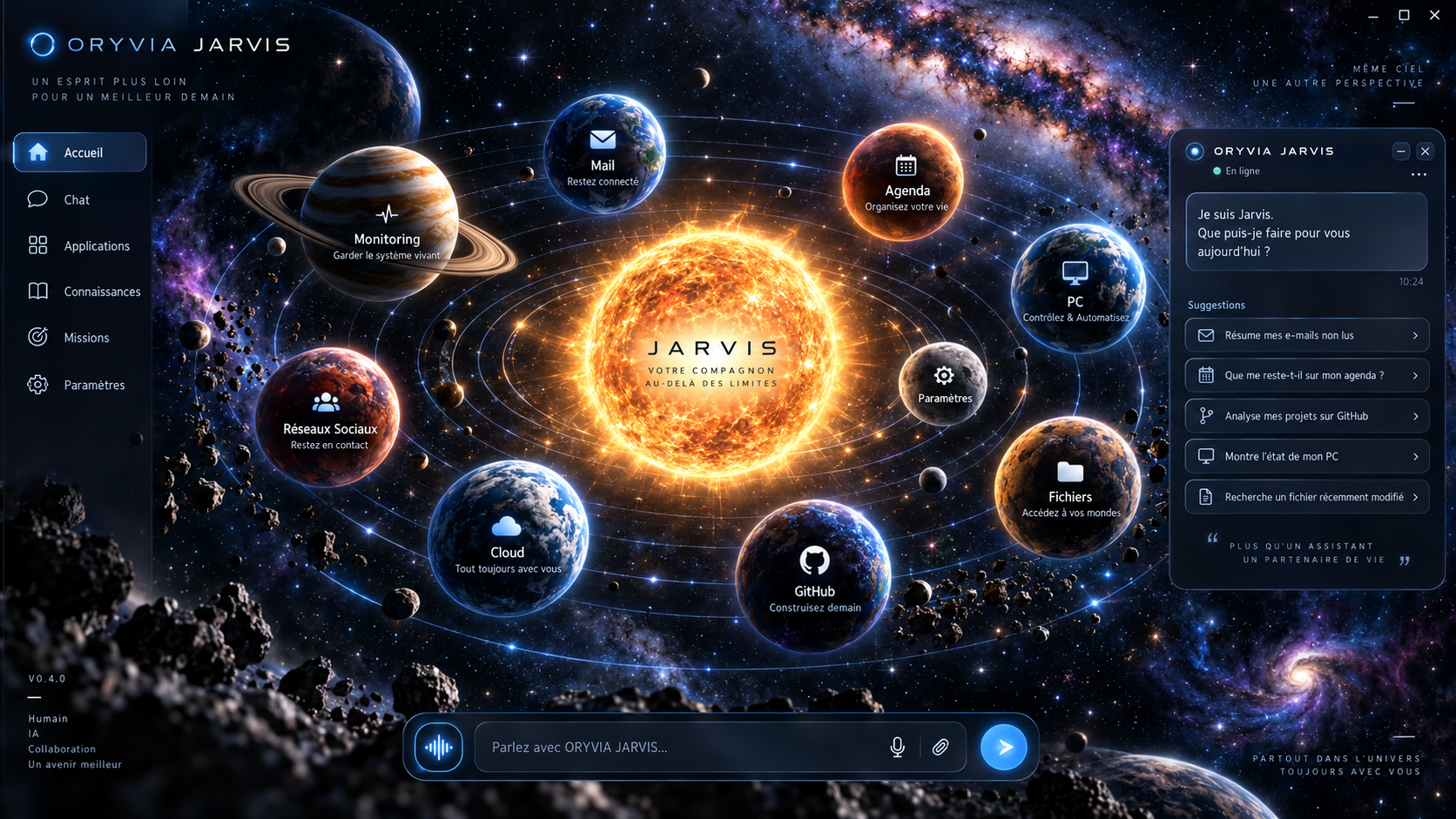 Oryvia Jarvis orbital command interface